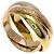 Anello Trinity Cartier in oro giallo e rosa 18K D'oro