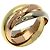 Anello Trinity Cartier in oro giallo e rosa 18K D'oro - vista 2