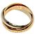 Anello Cartier Trinity in oro giallo bianco e rosa 18K D'oro - vista 3