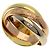 Anello Trinity Cartier in oro giallo 18K D'oro