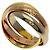 Anello Trinity Cartier in oro giallo 18K D'oro