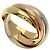 Anello Cartier Trinity in oro giallo 18K D'oro