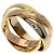 Anello Trinity Cartier in oro giallo 18K D'oro