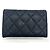 Tarjetero de piel de ternera granulada negra Chanel Negro - vista 2