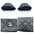 Tarjetero de piel de ternera granulada negra Chanel Negro - vista 3
