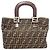 Fendi Zucca-Muster Canvas-Handtasche Braun