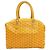 Goyard Boeing 30 Herringbone Pattern Boston Bag Yellow