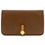 Cartera Larga Dogon GM de Hermès Castaño