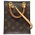 Borsa a Spalla Petite Sac Plat Monogramma Louis Vuitton Marrone