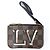 Borsa Louis Vuitton Damier Belmont NV BB Marrone - vista 16