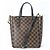 Borsa Louis Vuitton Damier Belmont NV BB Marrone - vista 2