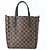 Borsa Louis Vuitton Damier Belmont NV BB Marrone - vista 3