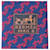 Cravatta in seta Hermès in blu navy e rosso  - vista 8