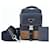 Borsa a Spalla in Camoscio e Nylon Prada Marrone Blu navy