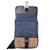 Borsa a Spalla in Camoscio e Nylon Prada Marrone Blu navy - vista 12