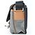 Borsa a Spalla Triangle in Re-Nylon Tessuto di Prada Marrone Nero - vista 5