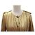CAMICIA VINTAGE CHANEL P41511 BOTTONI CABOCHON GRIPOIX M 38 SETA TOP D'oro - vista 2