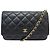 BORSA CHANEL WALLET ON CHAIN O-MINI A33814 IN PELLE QUILTED WOC Nero