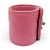 NUOVO BRACCIALE CHANEL CHIUSURA TIMELESS A61066 15,5CM IN PELLE QUILT ROSA - vista 4