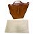 Mini borsa a secchiello Mansur Gavriel in pelle marrone - vista 9