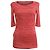 Top a rayas Prada de manga 3/4 en algodón rojo Roja