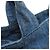 Borsa tote Canapa Prada in denim marrone - vista 21
