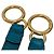 Borsa Fendi Peekaboo 2 in turchese - vista 25
