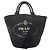 Tote Prada 1BG163 Canapa Tragetasche Schwarz