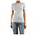 Prada Top de seda azul claro con cuello redondo - talla UK 8