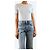 Prada Top de seda azul claro con cuello redondo - talla UK 8 - vista 3