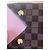 Borsa Louis Vuitton Brittany Damier Ebene Pelle Rosa - vista 9