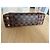 Louis Vuitton Caissa Clutch Damier Ebano e Pelle Rossa Rosso Damier ebene - vista 3