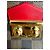 Louis Vuitton Caissa Clutch Damier Ebano e Pelle Rossa Rosso Damier ebene - vista 6
