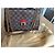 Louis Vuitton Caissa Clutch Damier Ebano e Pelle Rossa Rosso Damier ebene - vista 8