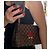 Louis Vuitton Caissa Clutch Damier Ebano e Pelle Rossa Rosso Damier ebene - vista 9