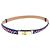 Hermès Hermes Kelly Samt Gürtel 18mm Marineblau