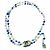 Cintura/collana rara Chanel 07A CC Aztec Bird multicolore in perle Gripoix. Bianco Blu D'oro Verde