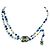 Cintura/collana rara Chanel 07A CC Aztec Bird multicolore in perle Gripoix. Bianco Blu D'oro Verde - vista 5