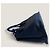 Borsa a mano aperta Promenade in pelle Saffiano blu di Prada - vista 13