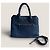 Borsa a mano aperta Promenade in pelle Saffiano blu di Prada - vista 2