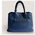 Borsa a mano aperta Promenade in pelle Saffiano blu di Prada - vista 3