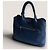 Borsa a mano aperta Promenade in pelle Saffiano blu di Prada - vista 6