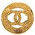Broche Vintage Coco Mark de Chanel Dorado - vista 2