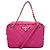 Borsa a Spalla Prada Tessuto Inpunto 2 Vie Rosa