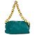 Grüne Leder-Schultertasche von Bottega Veneta