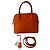 Borsa Hermès Bolide 31 in pelle arancione - vista 2