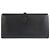 Schwarze Leder lange Brieftasche Chanel Coco Button