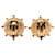 Chanel Coco Mark Strass Ohrringe Golden  - Ansicht 2