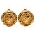 Orecchini a clip con motivo moneta vintage di Chanel D'oro