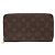 Cartera larga Zippy Organizer Monogram Louis Vuitton Castaño